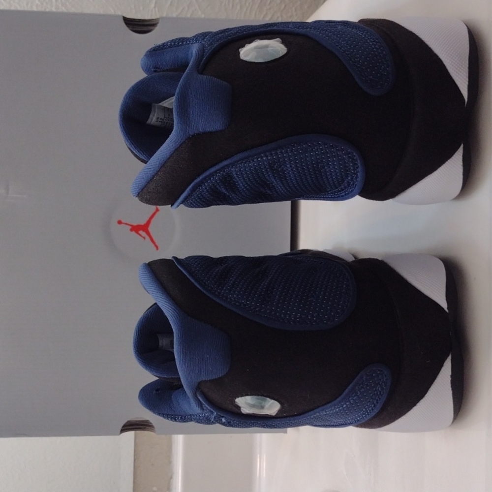 Air Jordan Retro 13 Navy Brave Blue Mens Sneakers DJ5982-400 Size 13 [New] - Picture 8 of 11
